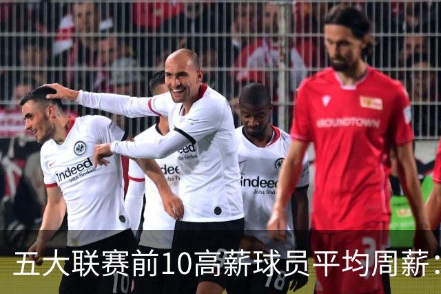 五大联赛前10高薪球员平均周薪：西甲领先英超排名第一